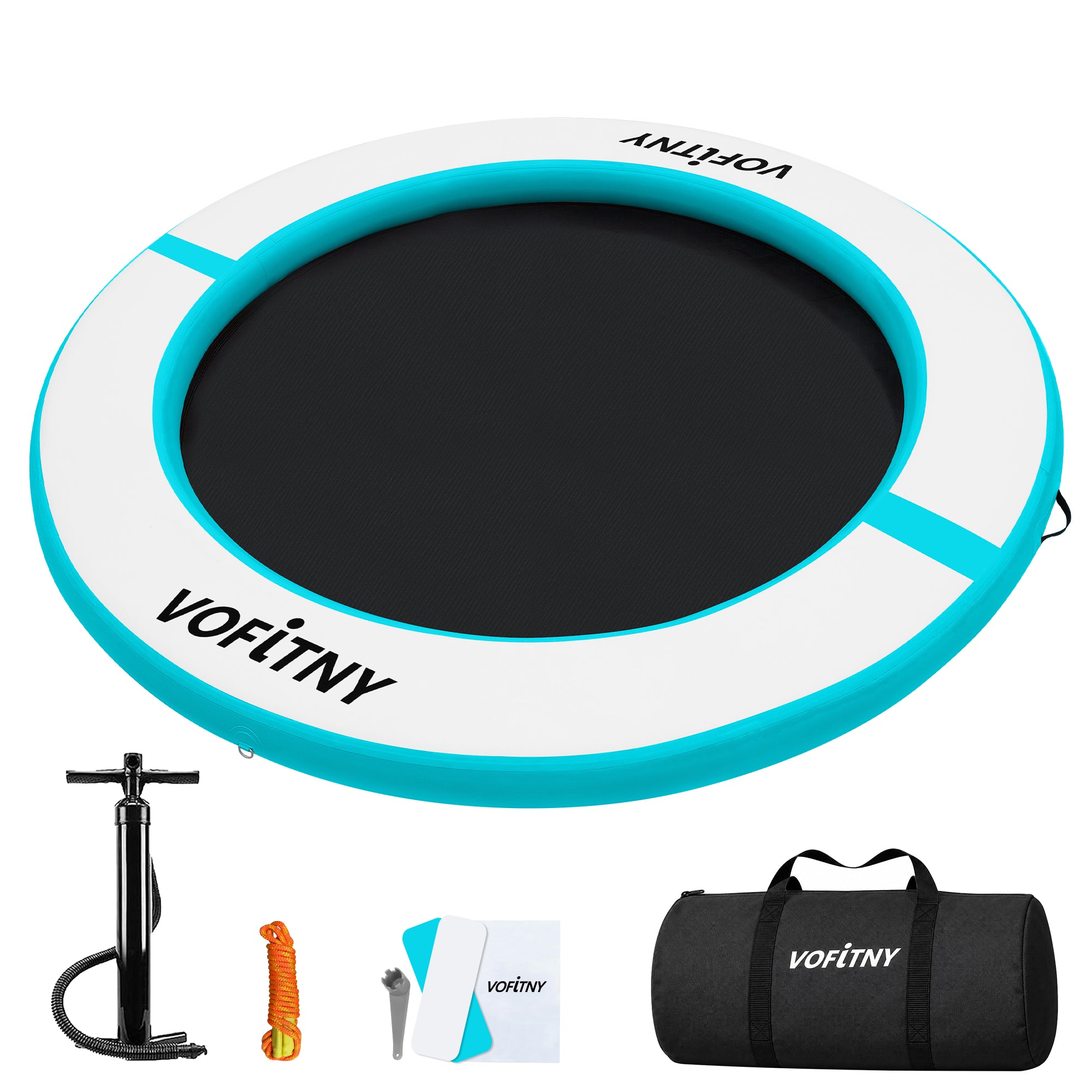 VOFiTNY Luxe Inflatable Water Hammock - Aqua Glow Main image
