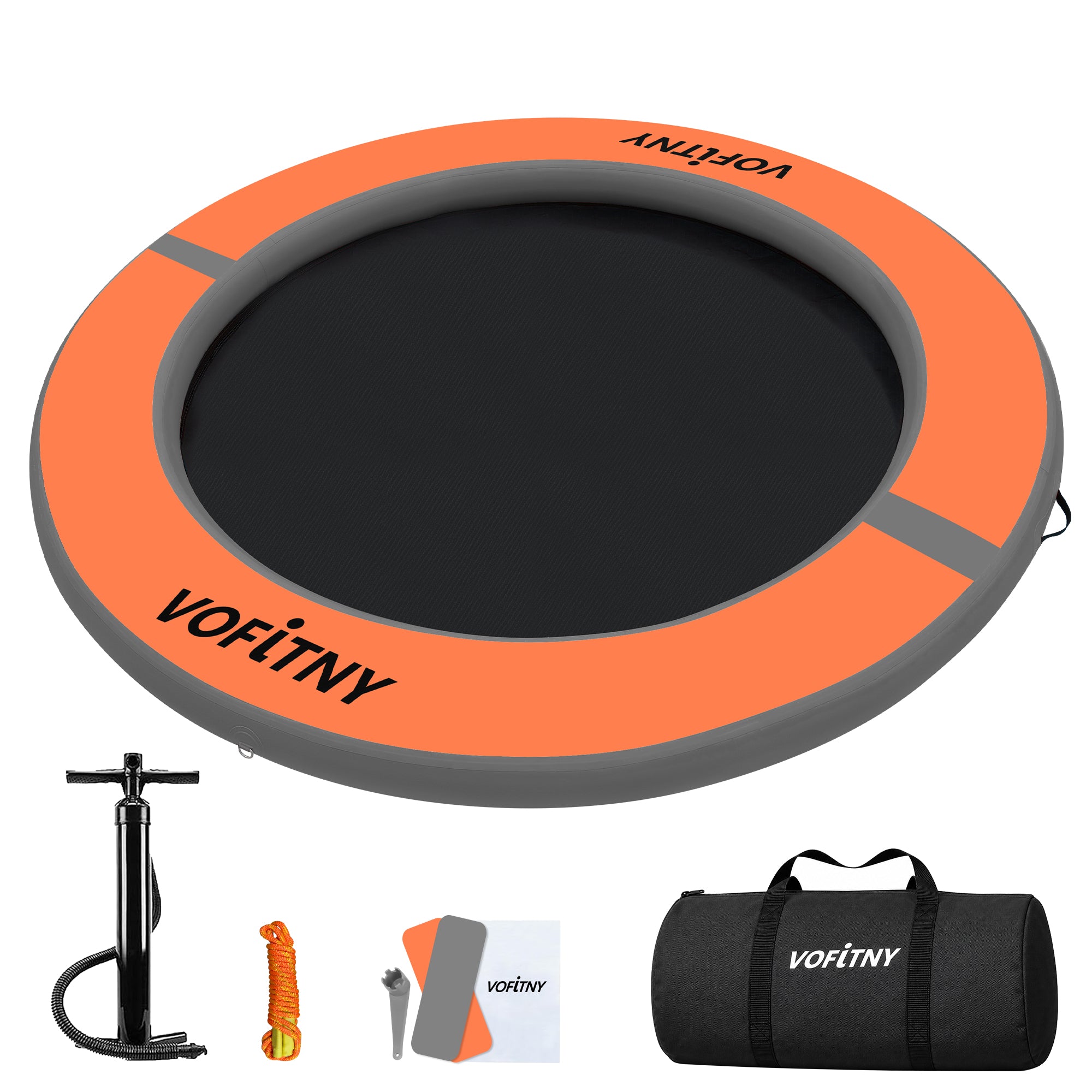 VOFiTNY Luxe Inflatable Water Hammock - Sunset Amber Main image