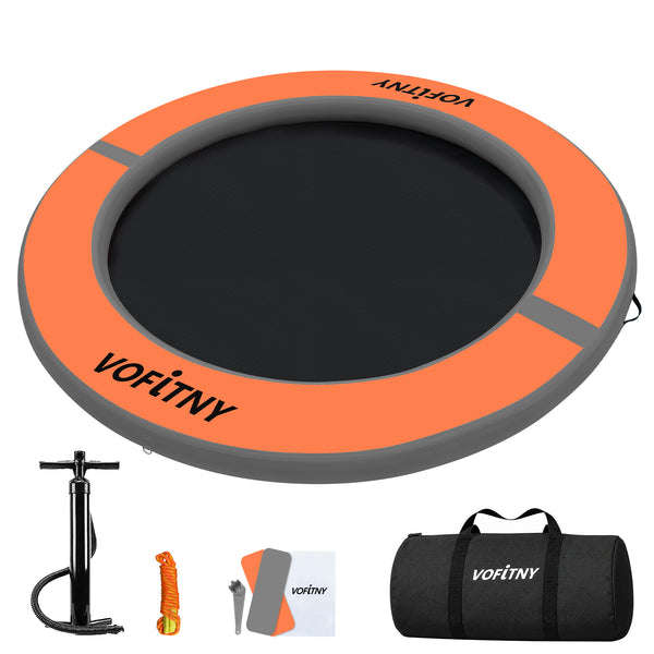 VOFiTNY Inflatable Water Hammock - Orange/Grey