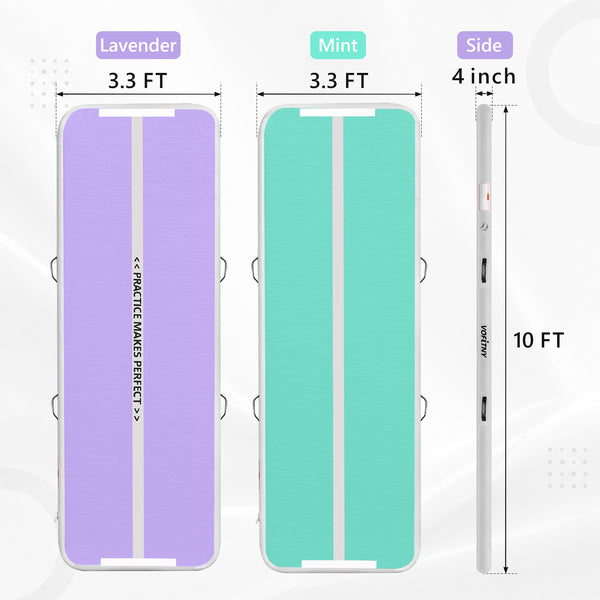 VOFiTNY Gymnastics Air Mat - Lavender/Mint