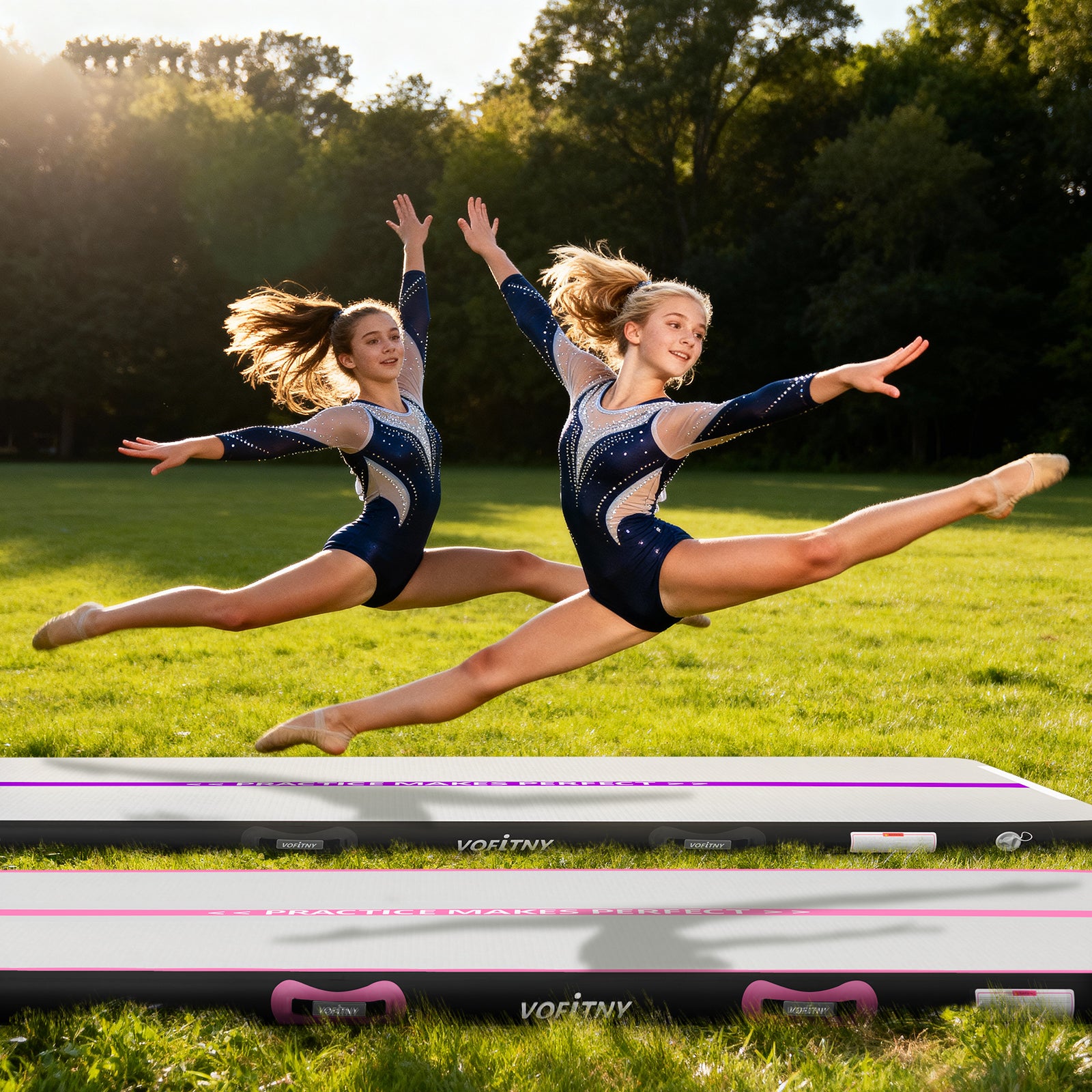 VOFiTNY Premium Gymnastics Air Track -Midnight Rose