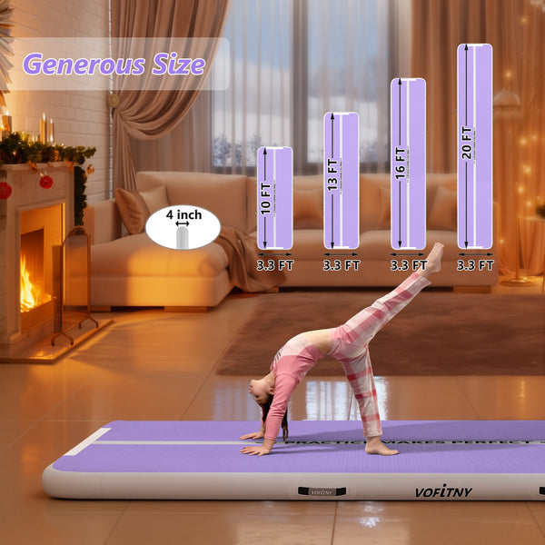 VOFiTNY Gymnastics Air Mat - Lavender/Mint