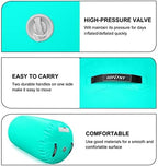 VOFiTNY Premium Gymnastics Air Mat & Roller Set(with Pump) - Mint Glow