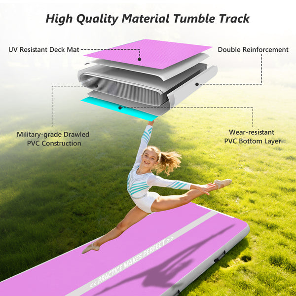 VOFiTNY Premium Gymnastics Air Track -Orchid Glow