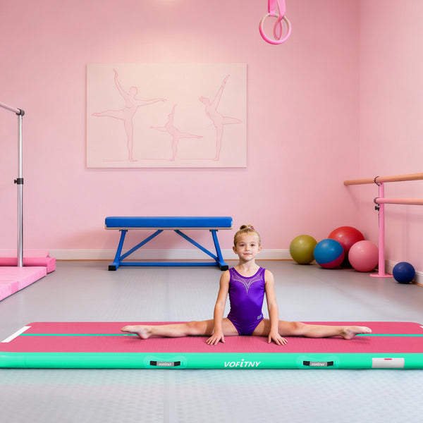 VOFiTNY Premium Gymnastics Air Track -Mint Rose