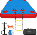 VOFiTNY Premium Inflatable Floating Dock - Mariner Crimson