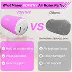 VOFiTNY Premium Gymnastics Air Mat & Roller Set(with Pump) - Orchid Glow