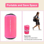 VOFiTNY Premium Gymnastics Air Mat & Roller Set(with Pump) - Midnight Rose