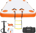 VOFiTNY Premium Inflatable Floating Dock - Sunburst Orange