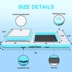 VOFiTNY Luxe 2-in-1 Inflatable Floating Dock & Lounge - Aqua Glow