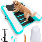 VOFiTNY Premium Inflatable Dog Boat Ramp - Aqua Glow