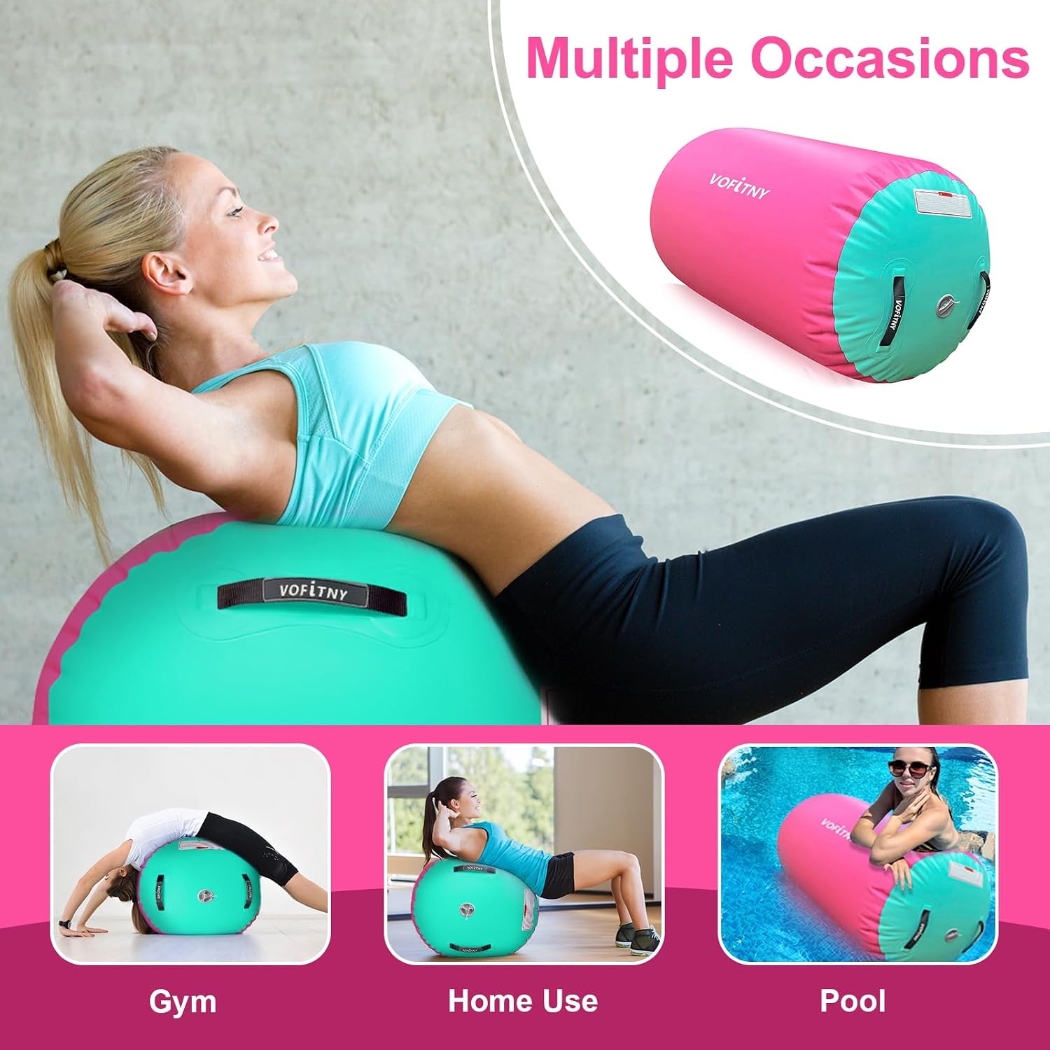 VOFiTNY Premium Gymnastics Air Roller - Tropic Watermelon
