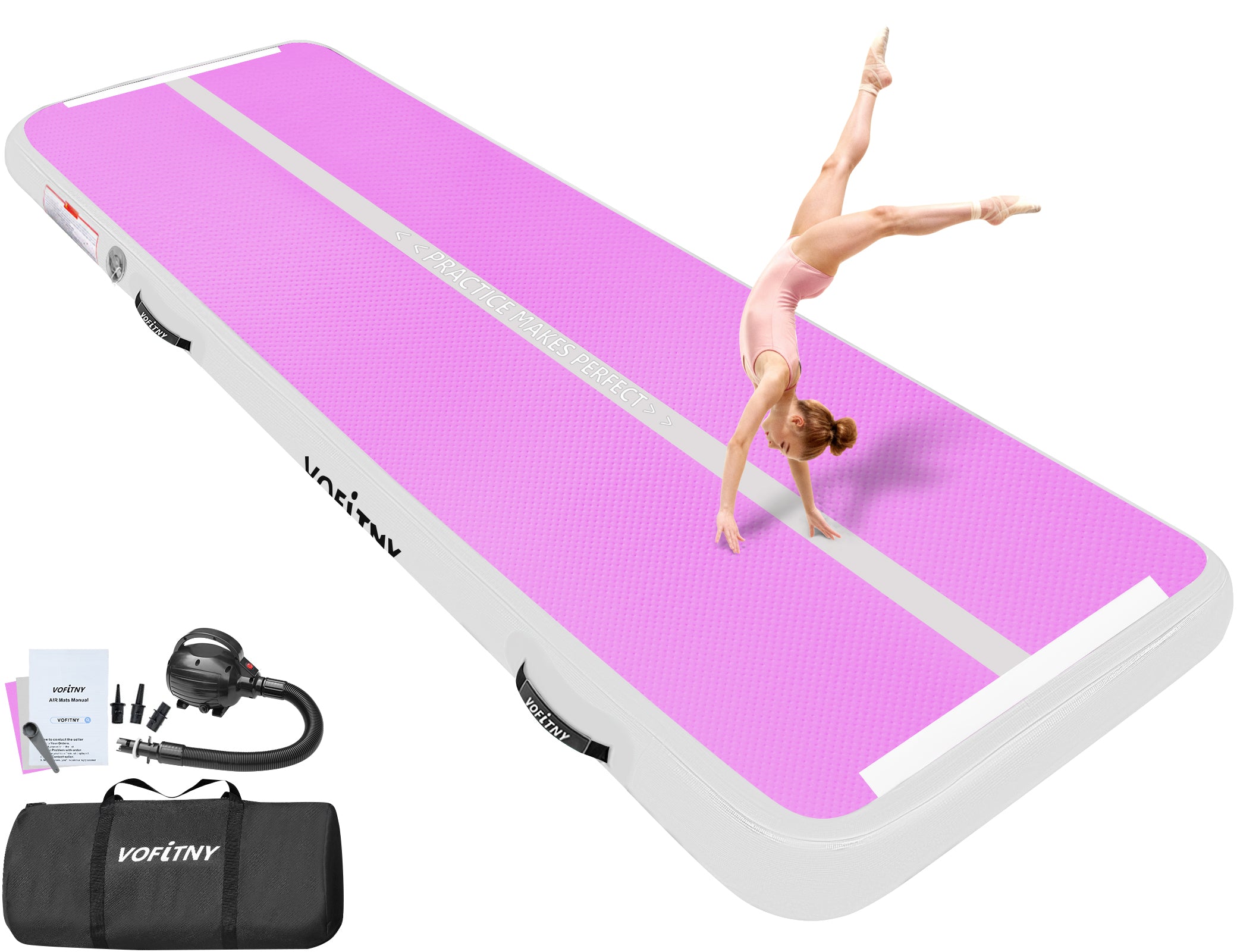 VOFiTNY Premium Gymnastics Air Track -Orchid Glow