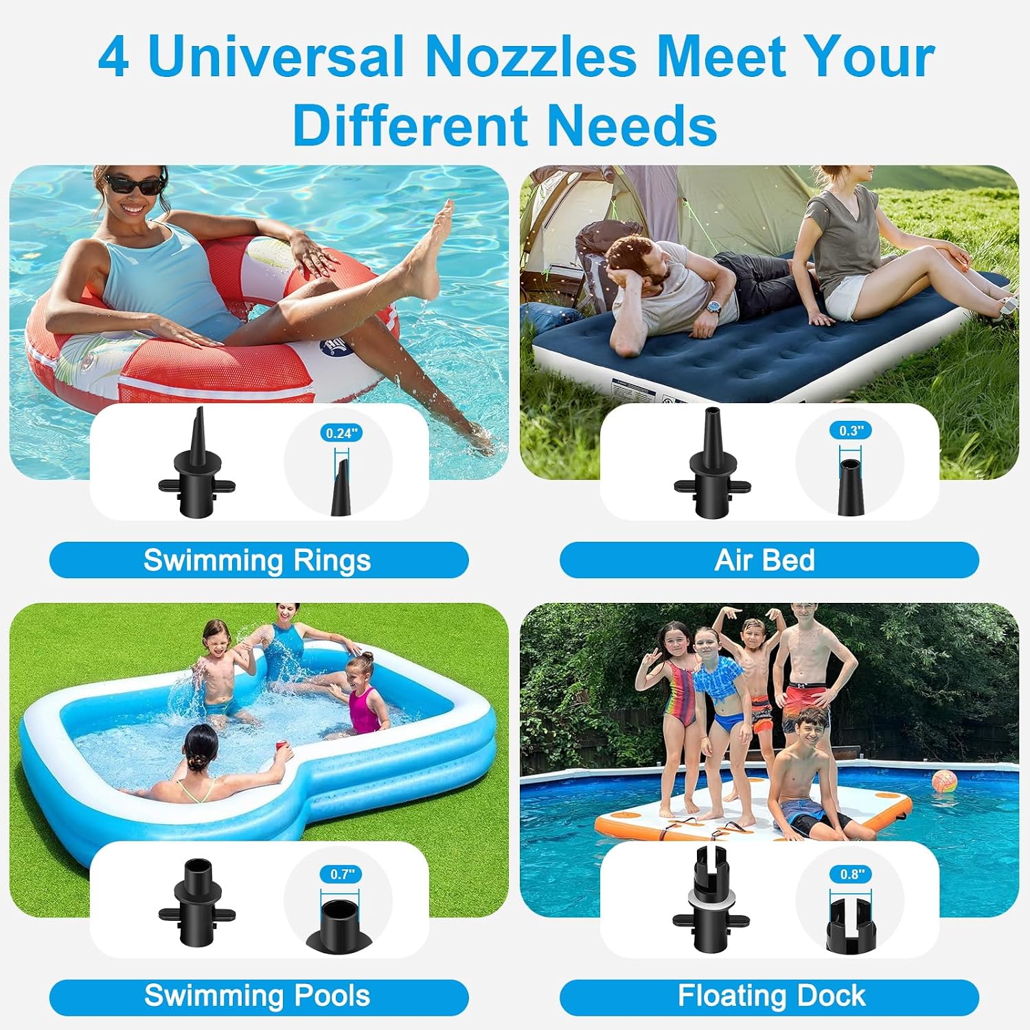 VOFiTNY 600W Electric Air Pump for Inflatables