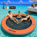 VOFiTNY Luxe Inflatable Water Hammock - Sunset Amber