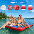 VOFiTNY Premium Inflatable Floating Dock - Mariner Crimson