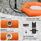 VOFiTNY Heavy Duty Inflatable River Tube - Solar Flare