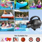 VOFiTNY 600W Electric Air Pump for Inflatables