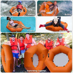 VOFiTNY Heavy Duty Inflatable River Tube - Solar Flare