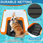 VOFiTNY Premium Inflatable Dog Pool Ramp - Sunburst Orange