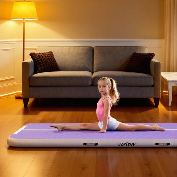 VOFiTNY Gymnastics Air Mat - Lavender/Mint