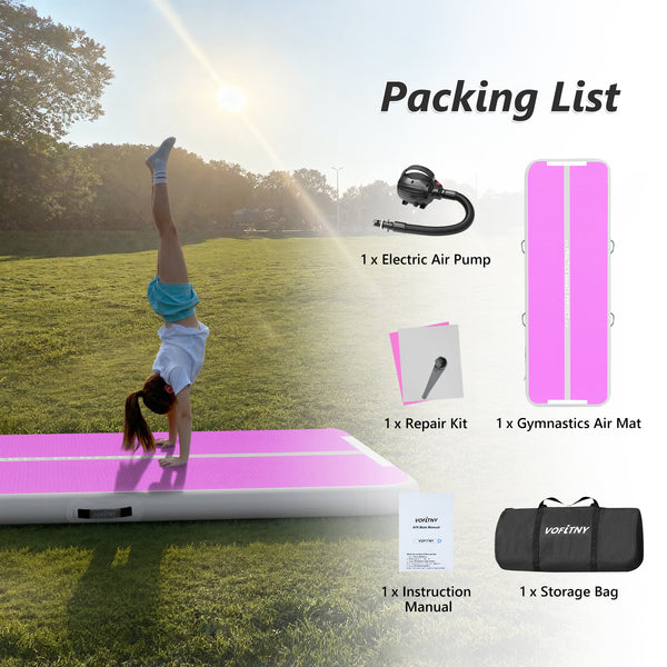 VOFiTNY Premium Gymnastics Air Track -Orchid Glow