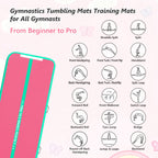VOFiTNY Premium Gymnastics Air Mat -Tropic Watermelon