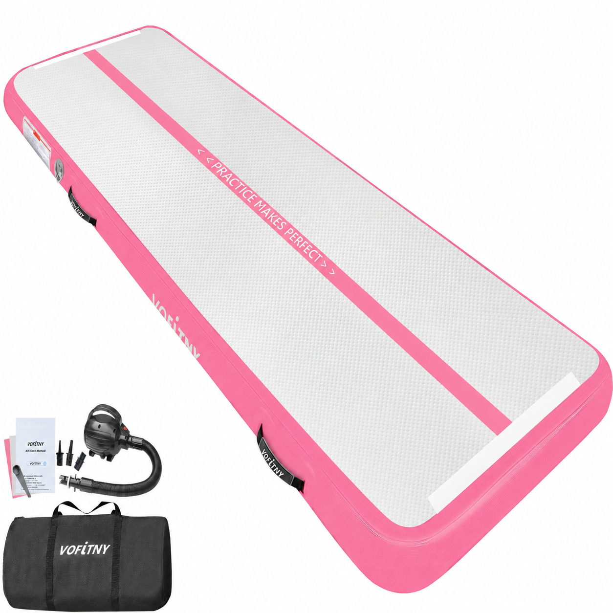 VOFiTNY Premium Gymnastics Air Mat -Flamingo Pink Main image