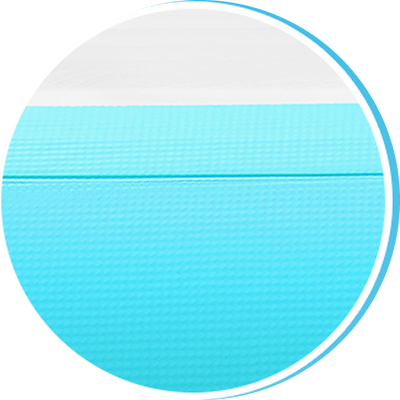 VOFiTNY inflatable floating dock reinforced sealing edge detail