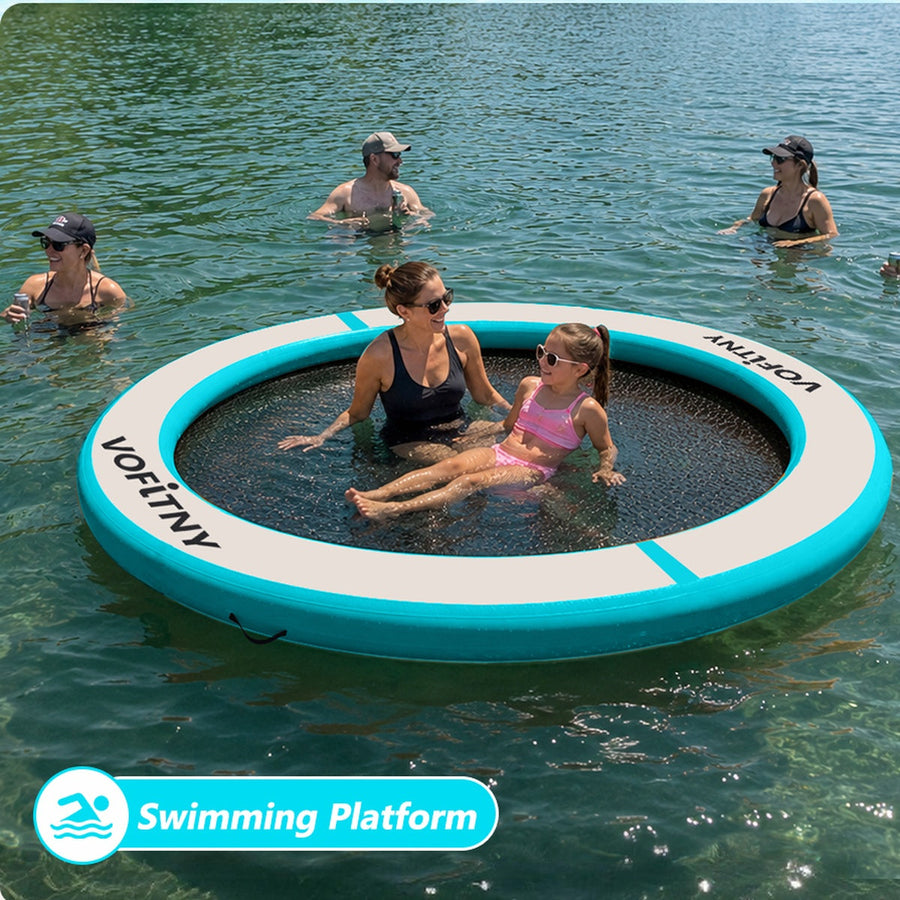 VOFiTNY inflatable water hammock swimming platform scene