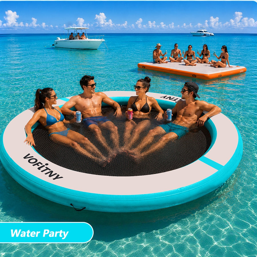 VOFiTNY inflatable water hammock water party scene