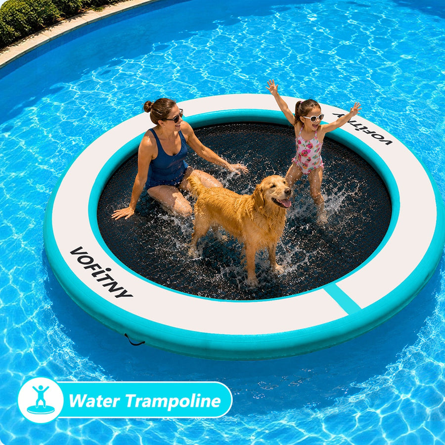 VOFiTNY inflatable water hammock water trampoline scene