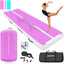 VOFiTNY Premium Gymnastics Air Mat & Roller Set(with Pump) - Orchid Glow — gymnastics air mat and roller bundle with pump and storage bag