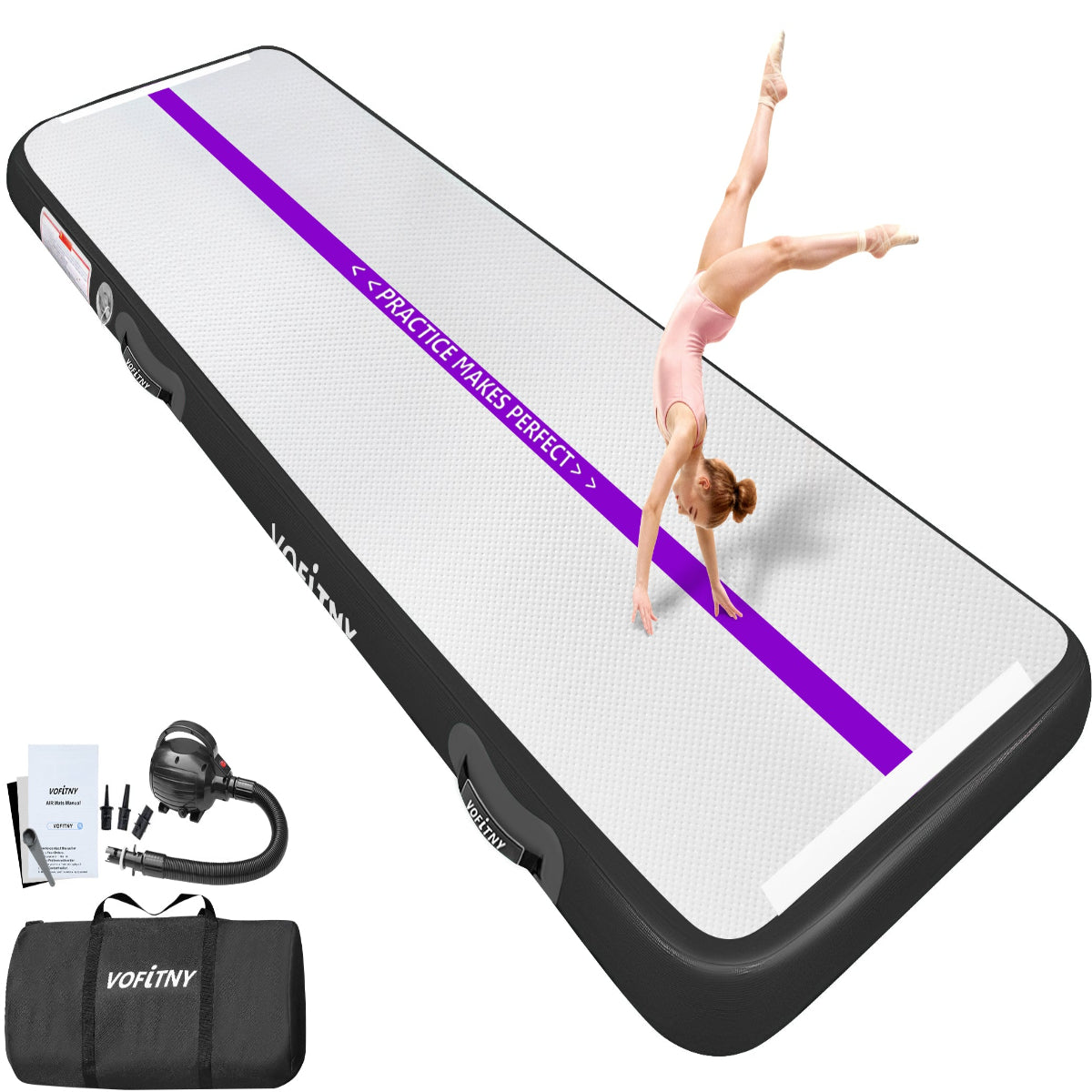 VOFiTNY Premium Gymnastics Air Mat -Royal Violet Secondary image