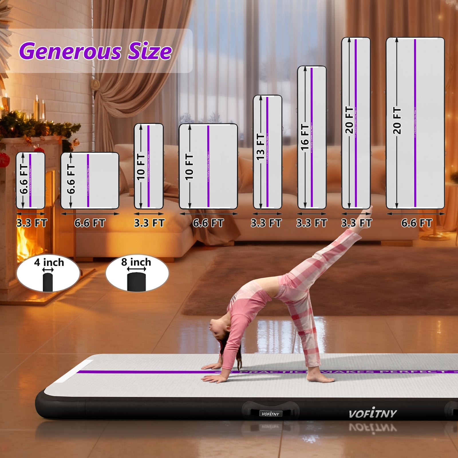 Gymnastics Air Mats | Premium Inflatable Tumbling Mats - VOFiTNY
