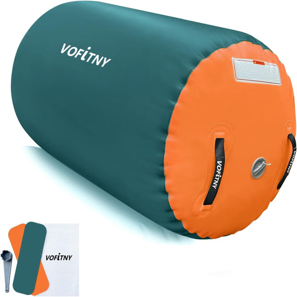VOFiTNY Premium Gymnastics Air Roller - Forest Blaze — air roller with hand pump and repair kit