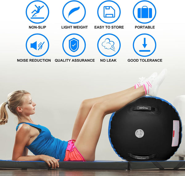 VOFiTNY Premium Gymnastics Air Roller - Midnight Cobalt — lightweight portable design and safety features