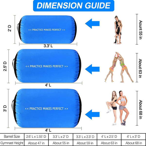 VOFiTNY Premium Gymnastics Air Roller - Midnight Cobalt — air roller size and skill level guide