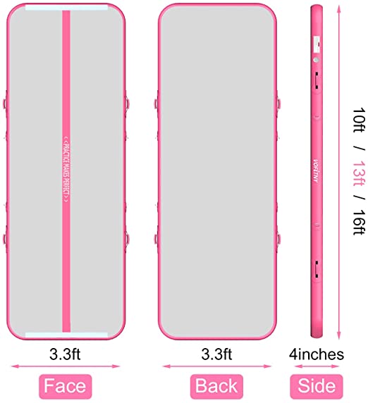 10 FT Air Mat Pink 4 inches